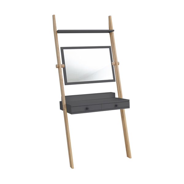 Ladder dressing deals table with mirror